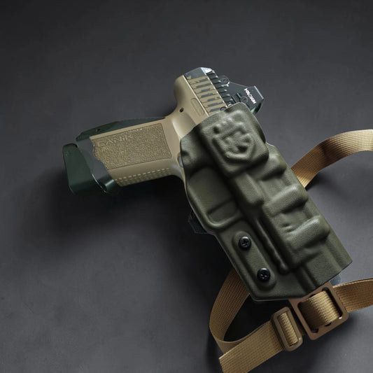 CANIK TP9 ELITE COMBAT STEALTHKYDEX PHALANX RANGE HOLSTER, RANGE RIG, RANGE HOLSTER, SPORT SHOOTING, SPORT SHOOTING HOLSTER