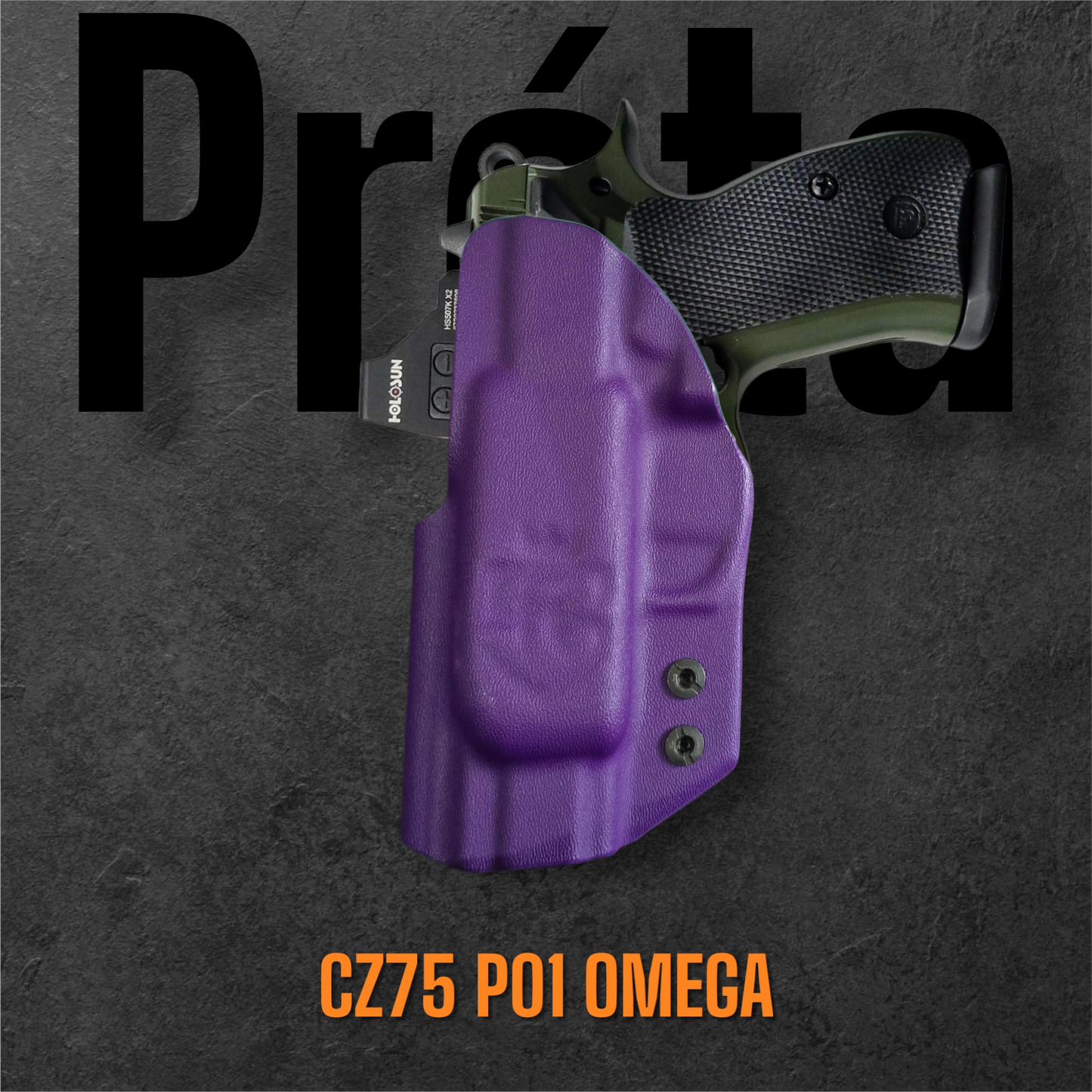 CZ75 P01 OMEGA (Extended barrel version also available) – StealthKydex Holster Próta AIWB/IWB Kydex | Fit to Conceal – Built to Perform