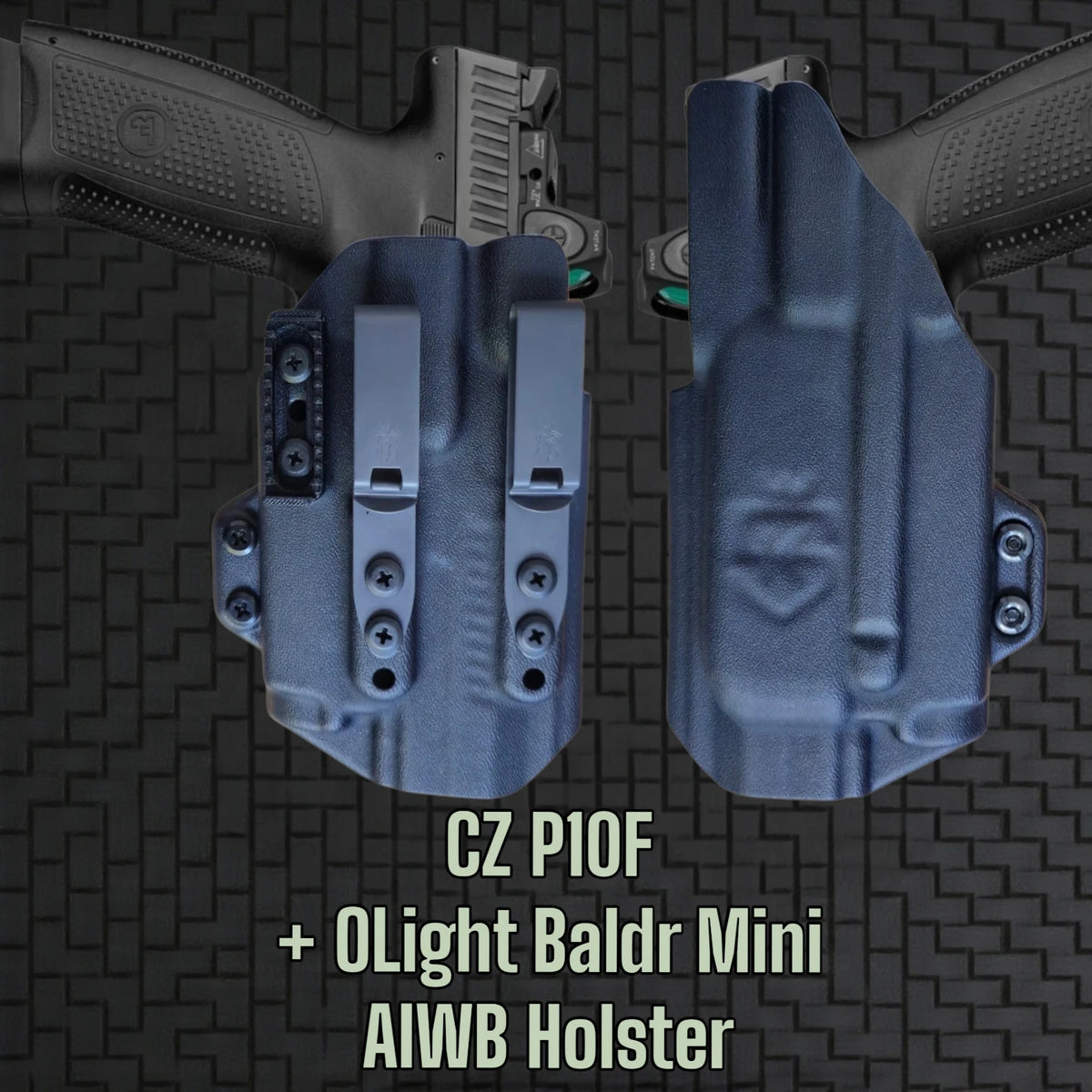 CZ_P10F + Olight Baldr Mini - STEALTHKYDEX AIGIS AIWB Holster Range