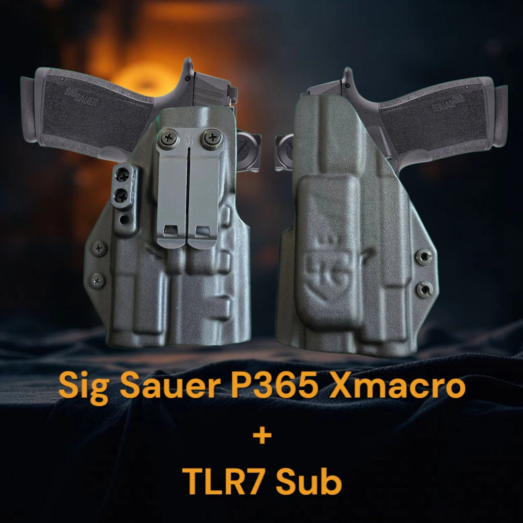 Streamlight TLR7 Sub - SIg Sauer P365 XMacro Holster - StealthKydex Próta AIWB/IWB Kydex | Fit to Conceal – Built to Perform