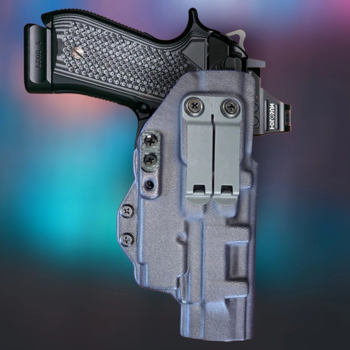 Beretta 92A1 + NiteCore NPL25GL Lightbearing – StealthKydex Holster Próta AIWB/IWB Kydex  | Fit to Conceal – Built to Perform