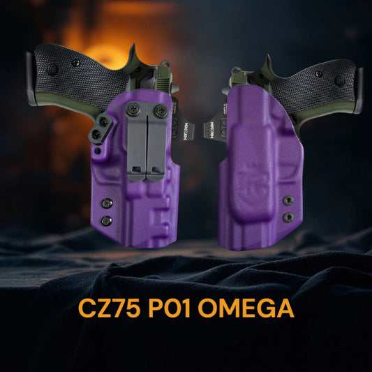 CZ75 P01 OMEGA (Extended barrel version also available) – StealthKydex Holster Próta AIWB/IWB Kydex  | Fit to Conceal – Built to Perform