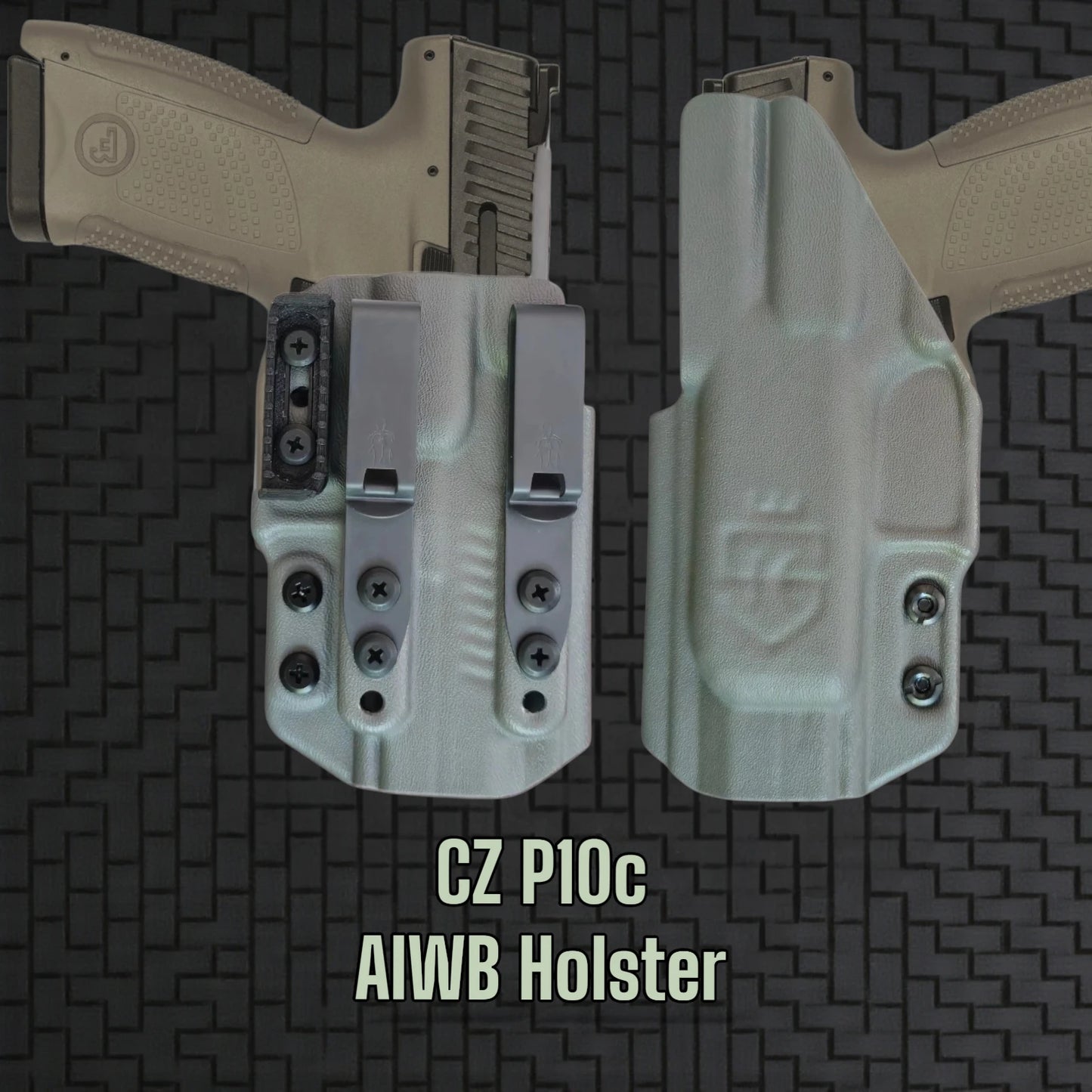 CZ P10c StealthKydex AIGIS holster appendix carry