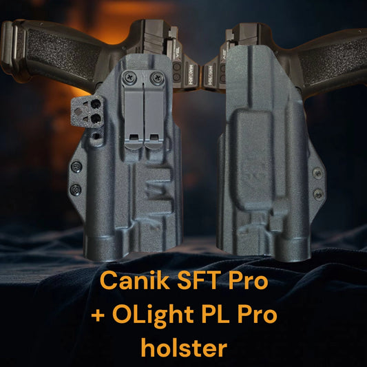 OLight PL Pro - CANIK SFT PRO Lightbearing Holster - StealthKydex Próta AIWB/IWB Kydex  | Fit to Conceal – Built to Perform