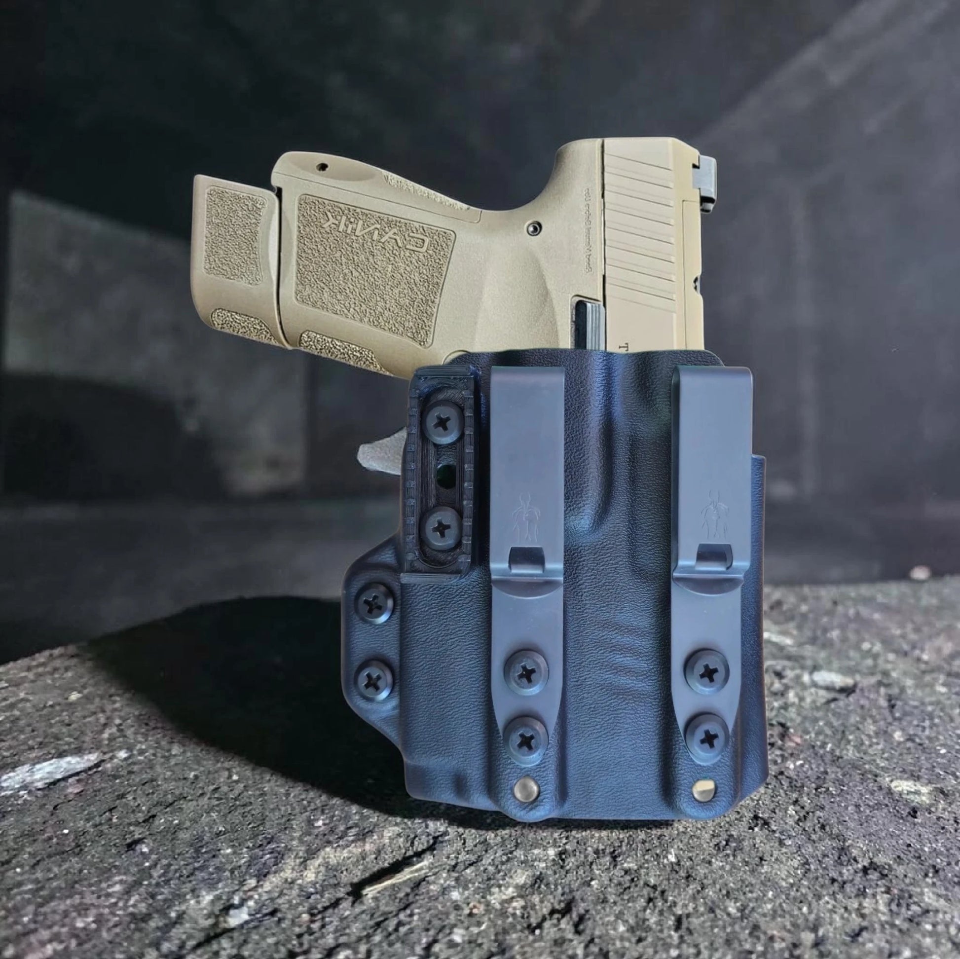 Olight PL Mini 3 StealthKydex AIGIS holster, PL Mini 3 Holster, OLight PL Mini 3 kydex, holster, Canik MC9 + OLight PL Mini 3 Holster, Glock 43X + OLight PL Mini 3 Holster, Canik MC9LS + OLight PL Mini 3 Holster 