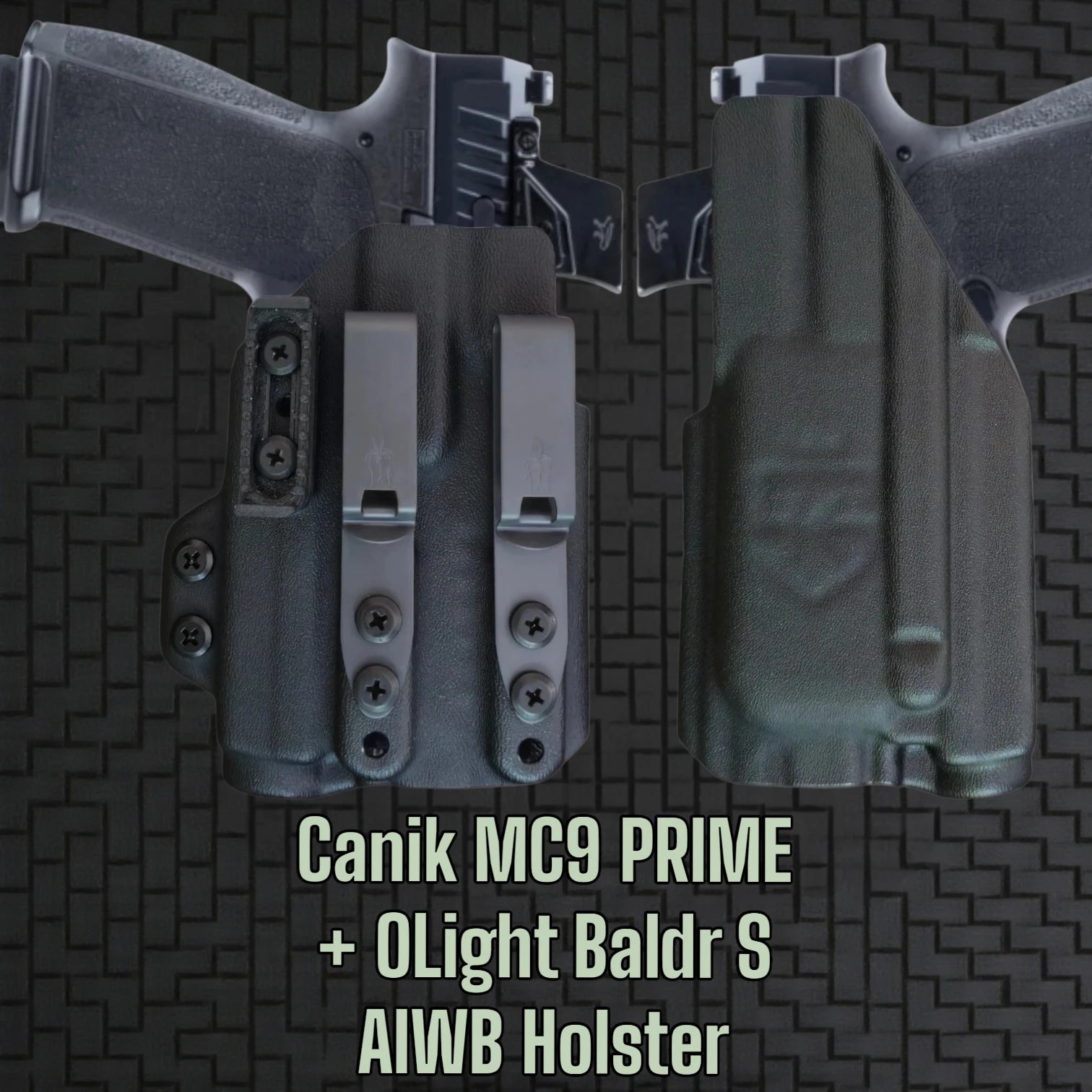 Canik_MC9_Prime + Olight Baldr S - STEALTHKYDEX AIGIS AIWB Holster Range