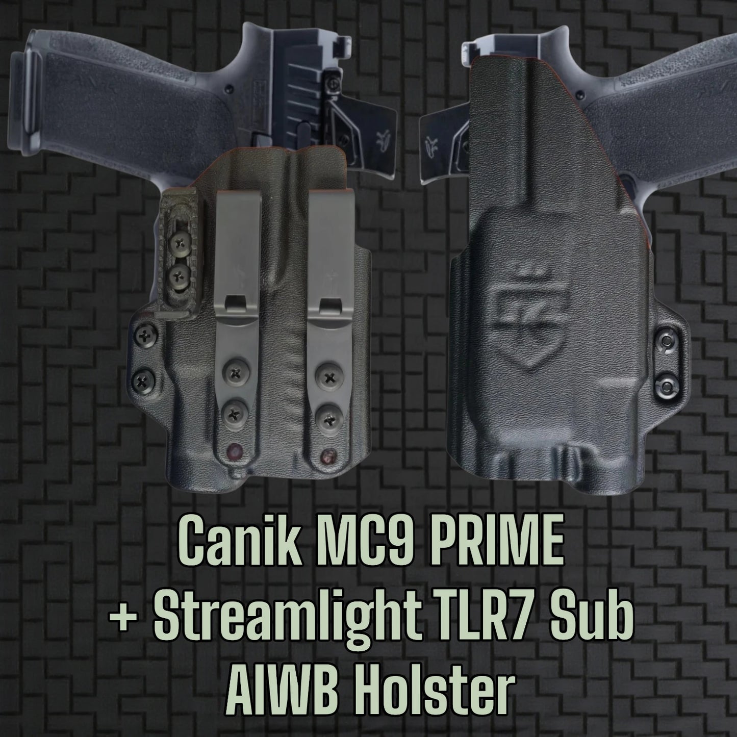 Canik MC9 Prime + STREAMLIGHT TLR7 SUB - STEALTHKYDEX AIGIS AIWB Holster Range