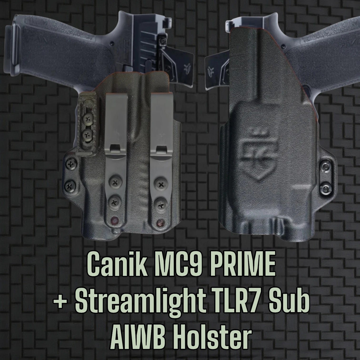 Canik MC9 Prime + STREAMLIGHT TLR7 SUB - STEALTHKYDEX AIGIS AIWB Holster Range