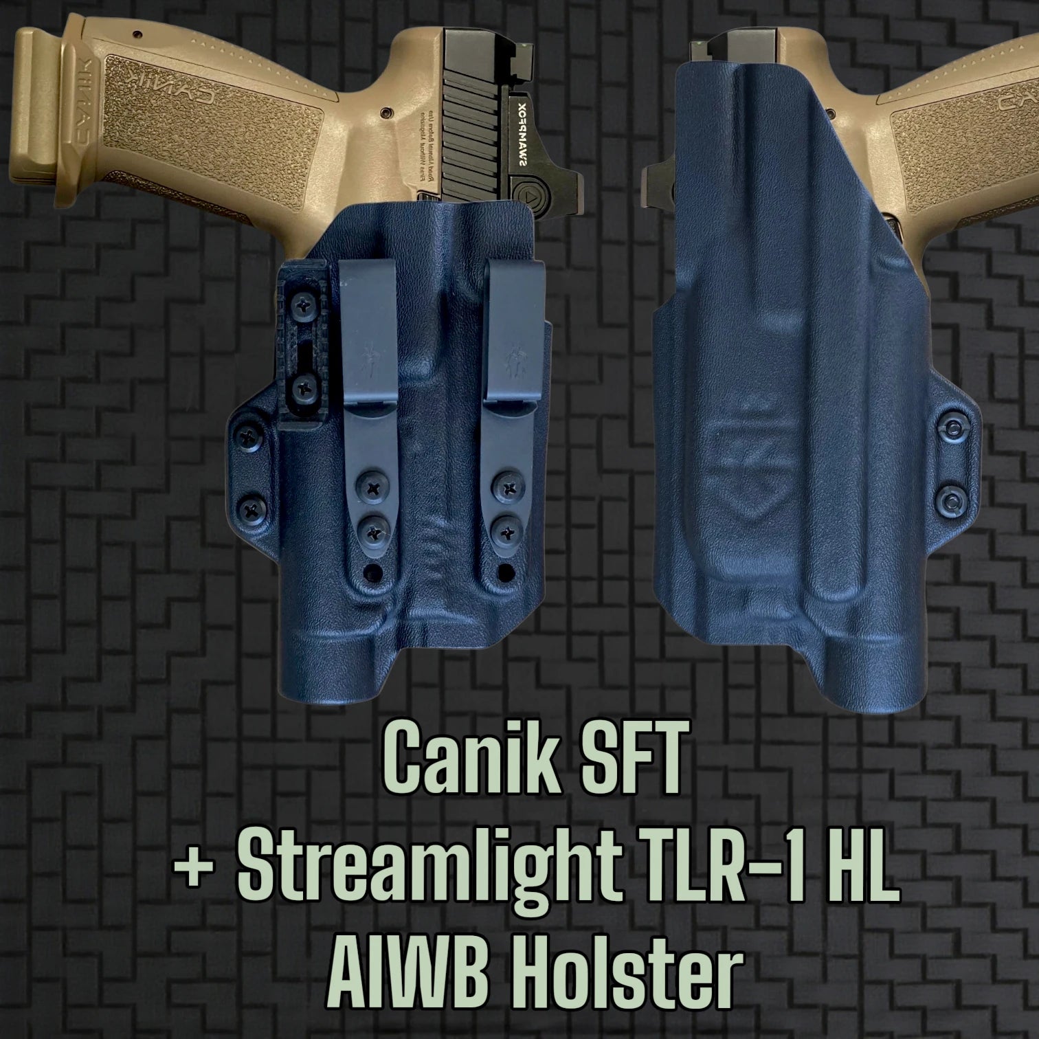 Canik SFT + Streamlight TLR-1 HL StealthKydex AIGIS holster image