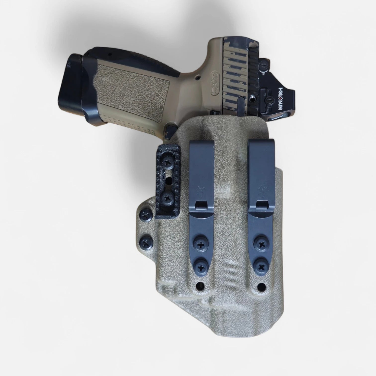 Canik_TP9_Elite_Combat+NITECORE NPL25 - STEALTHKYDEX AIGIS AIWB Holster Range