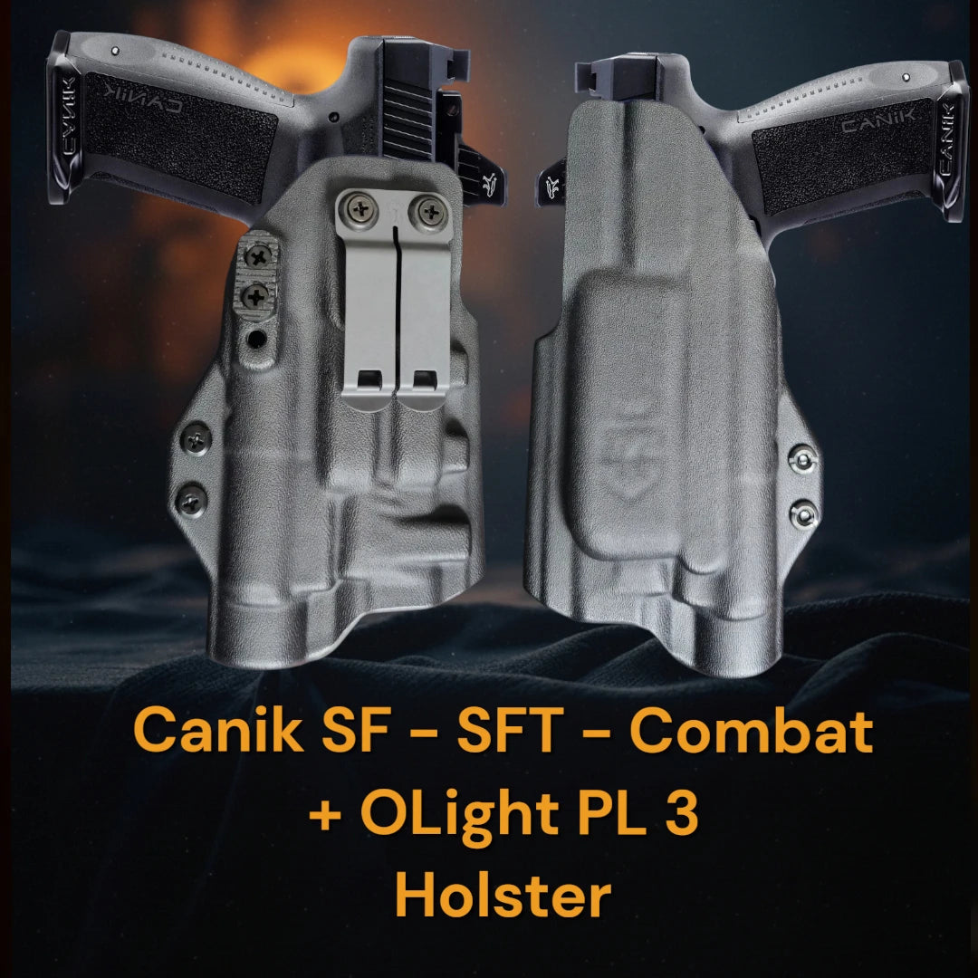 Canik TP9 Elite Combat with OLight PL 3 kydex holster, Canik mete SF with OLight PL 3 kydex holster, Canik SFT with OLight PL 3 kydex holster, StealthKydex Próta OLight PL 3 holster, Kydex holster with OLight PL 3 StealthKydex Próta kydex holster, OLight PL 3 kydex holster, OLight PL 3 kydex holster, best EDC OLight PL 3 kydex holster, best kydex holster for OLight PL 3