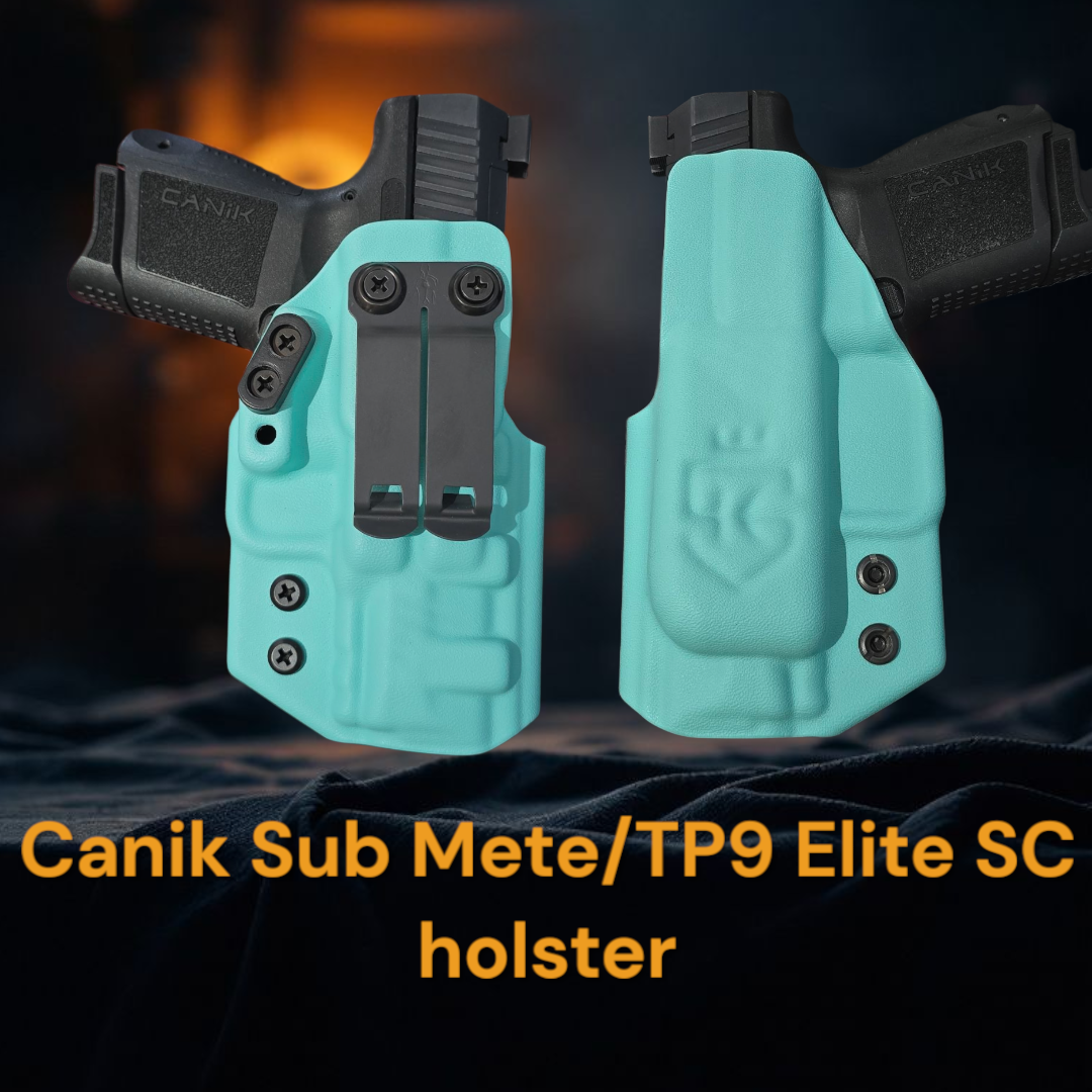 StealthKydex Próta Sub-Compact holsters, Canik sub mete kydex holster, Canik TP9 Elite SC kydex holsters, best kydex holsters, comfortable kydex holsters, holster with wedge, holster with camming bar, holster with DCC Monoblock 