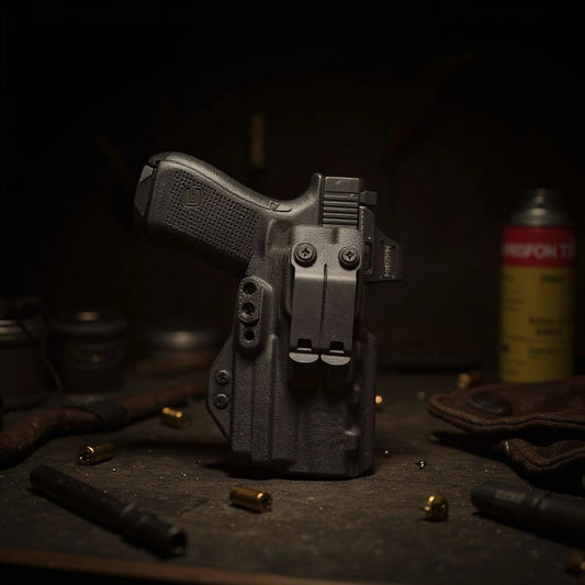 Glock 19 - 23 - 45 + OLight Valkyrie PL Mini 2 Lightbearing Holster – StealthKydex Próta AIWB/IWB Kydex | Fit to Conceal – Built to Perform