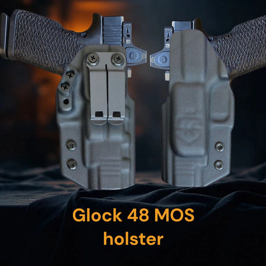 Glock 48 MOS Holster (Also compatible with non-rail version)– StealthKydex Próta AIWB/IWB Kydex | Fit to Conceal – Built to Perform