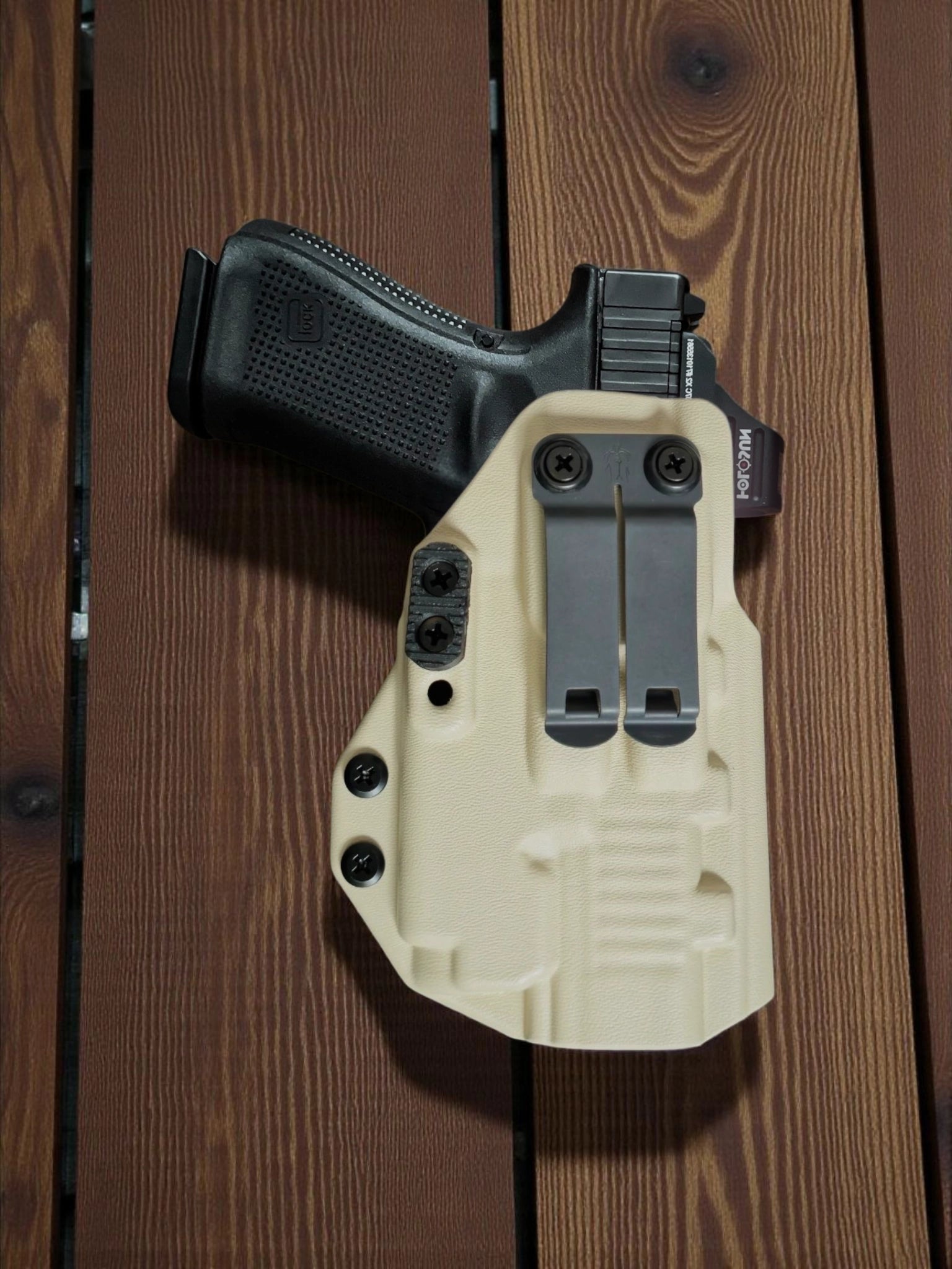 Glock 19 - 23 - 45 + Nitecore NPL25GL Lightbearing Holster – StealthKydex Próta