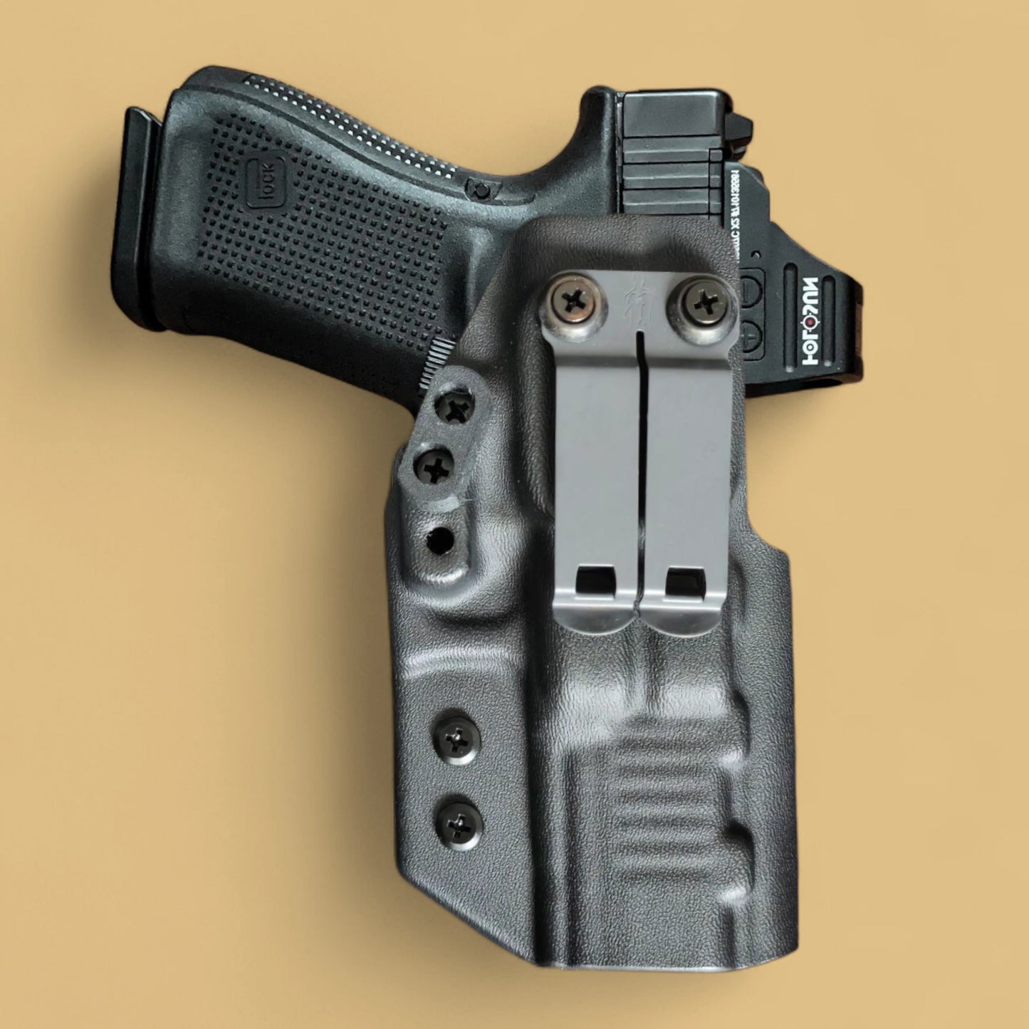 Glock 19+19X (& Glock 23 & 45) Gen 3, 4 & 5 Holster – StealthKydex Próta AIWB/IWB Kydex | Fit to Conceal – Built to Perform