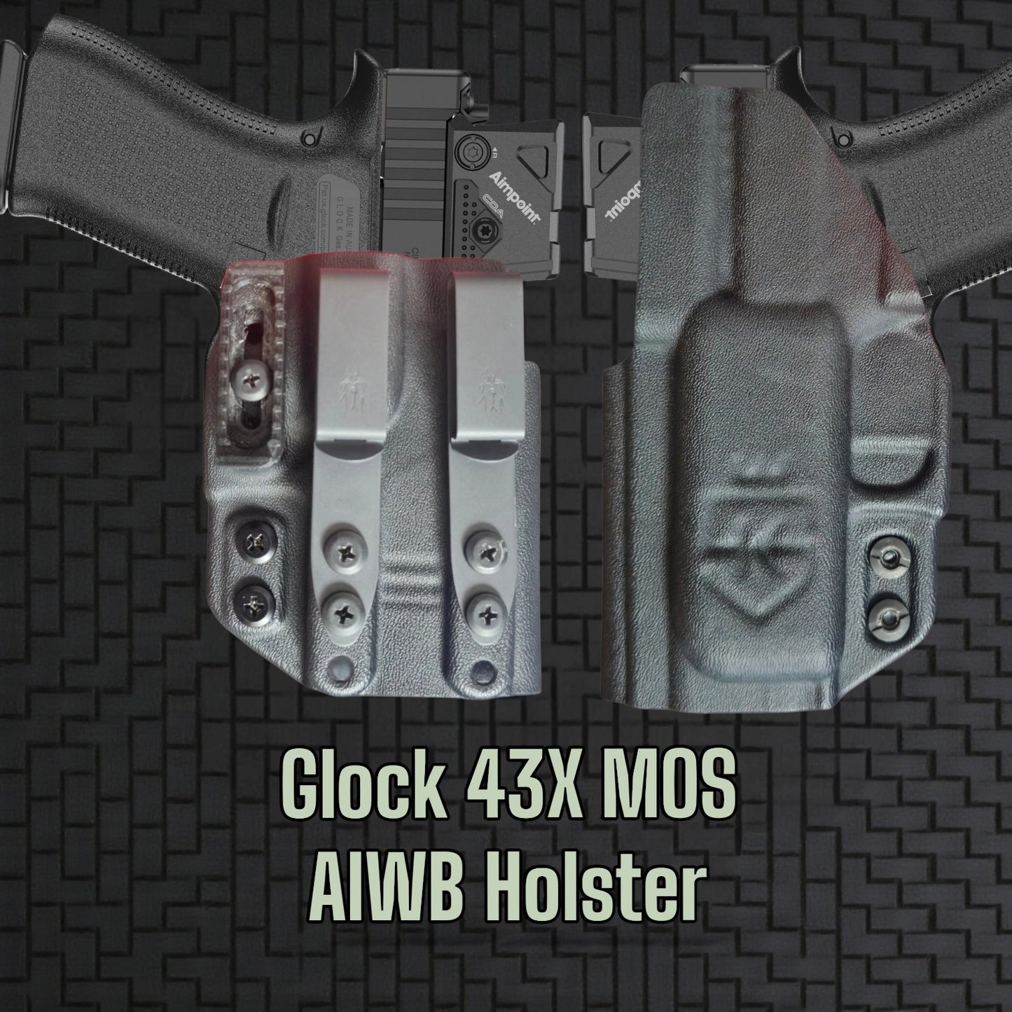 Glock 43X AIGIS HOLSTER StealthKydex