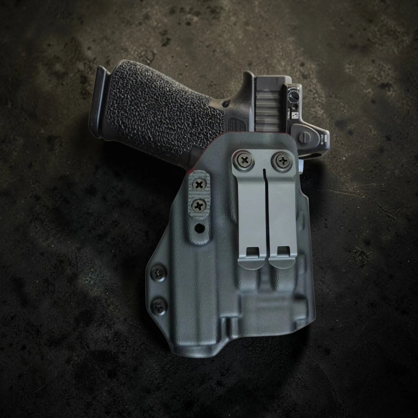 Glock 43X MOS + OLight Baldr S Lightbearing Holster – StealthKydex Próta