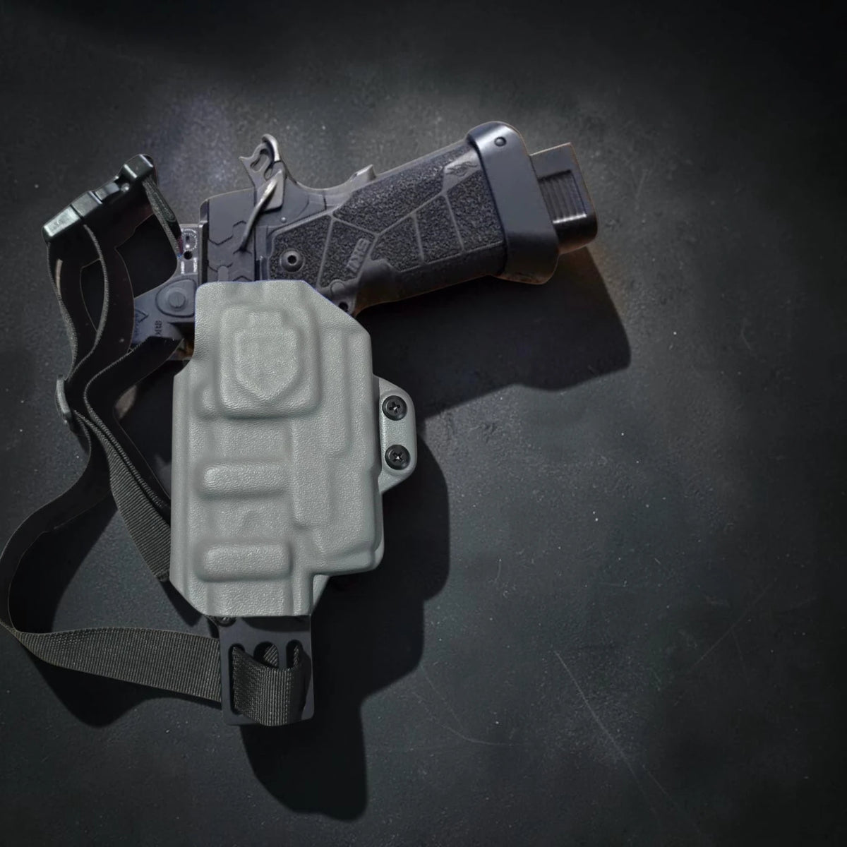 KIMBER 2K11 PRO COMP + OLIGHT PL X STEALTHKYDEX PHALANX RANGE HOLSTER, RANGE RIG, RANGE HOLSTER, SPORT SHOOTING, SPORT SHOOTING HOLSTER