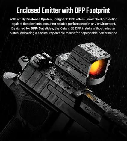Osight SE DPP Enclosed Red Dot – 2 MOA Dot & 32 MOA Circle, DPP Footprint, 23 × 18 mm Window