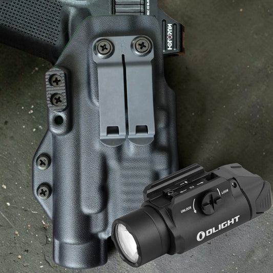 StealthKydex Próta OLight PL 3 Valkyrie holsters,PL 3 Valkyrie holster, PL3R holster, kydex holsters, best kydex holsters, comfortable kydex holsters, holster with wedge, holster with camming bar, holster with DCC Monoblock 