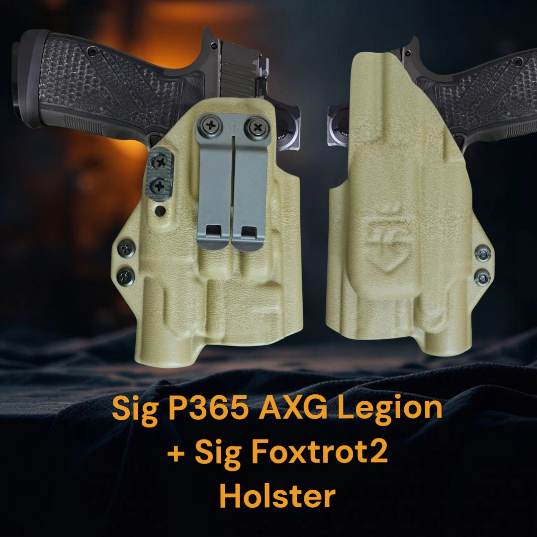 Sig P365 AXG Legion + Sig Foxtrot2 lightbearing Holster - StealthKydex Próta