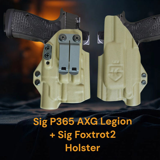 Sig P365 AXG Legion + Sig Foxtrot2 lightbearing Holster - StealthKydex Próta