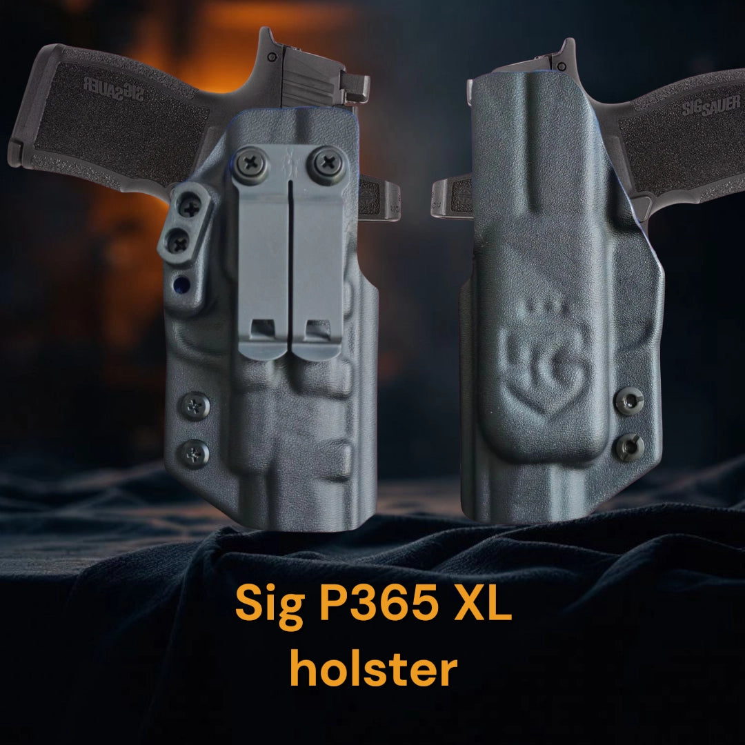 StealthKydex Próta Sub-Compact holsters, Sig P365 XL kydex holster, kydex holsters, best kydex holsters, comfortable kydex holsters, holster with wedge, holster with camming bar, holster with DCC Monoblock 