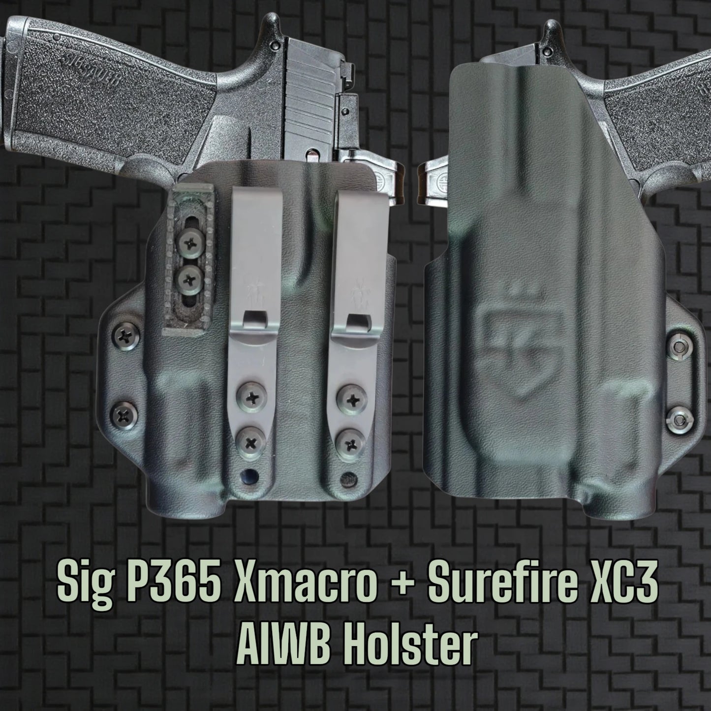 Sig_P365_Xmacro + Surefire XC3 - STEALTHKYDEX AIGIS AIWB Holster Range