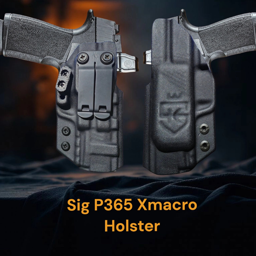 StealthKydex Próta Sub-Compact holsters, Sig P365 Xmacro kydex holster, kydex holsters, best kydex holsters, comfortable kydex holsters, holster with wedge, holster with camming bar, holster with DCC Monoblock 