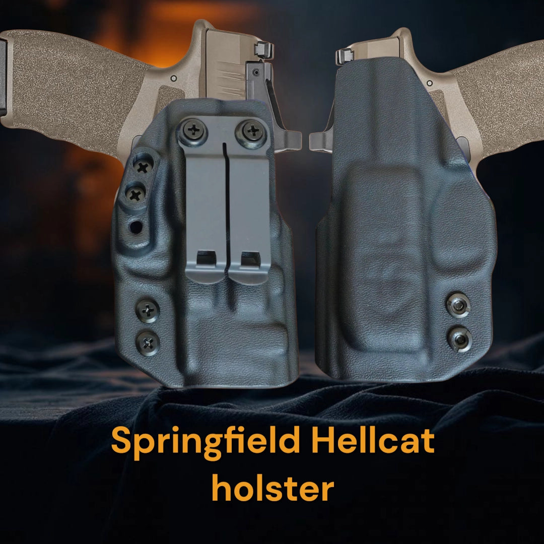 StealthKydex Próta Sub-Compact holsters, Springfield Hellcat kydex holster, kydex holsters, best kydex holsters, comfortable kydex holsters, holster with wedge, holster with camming bar, holster with DCC Monoblock 