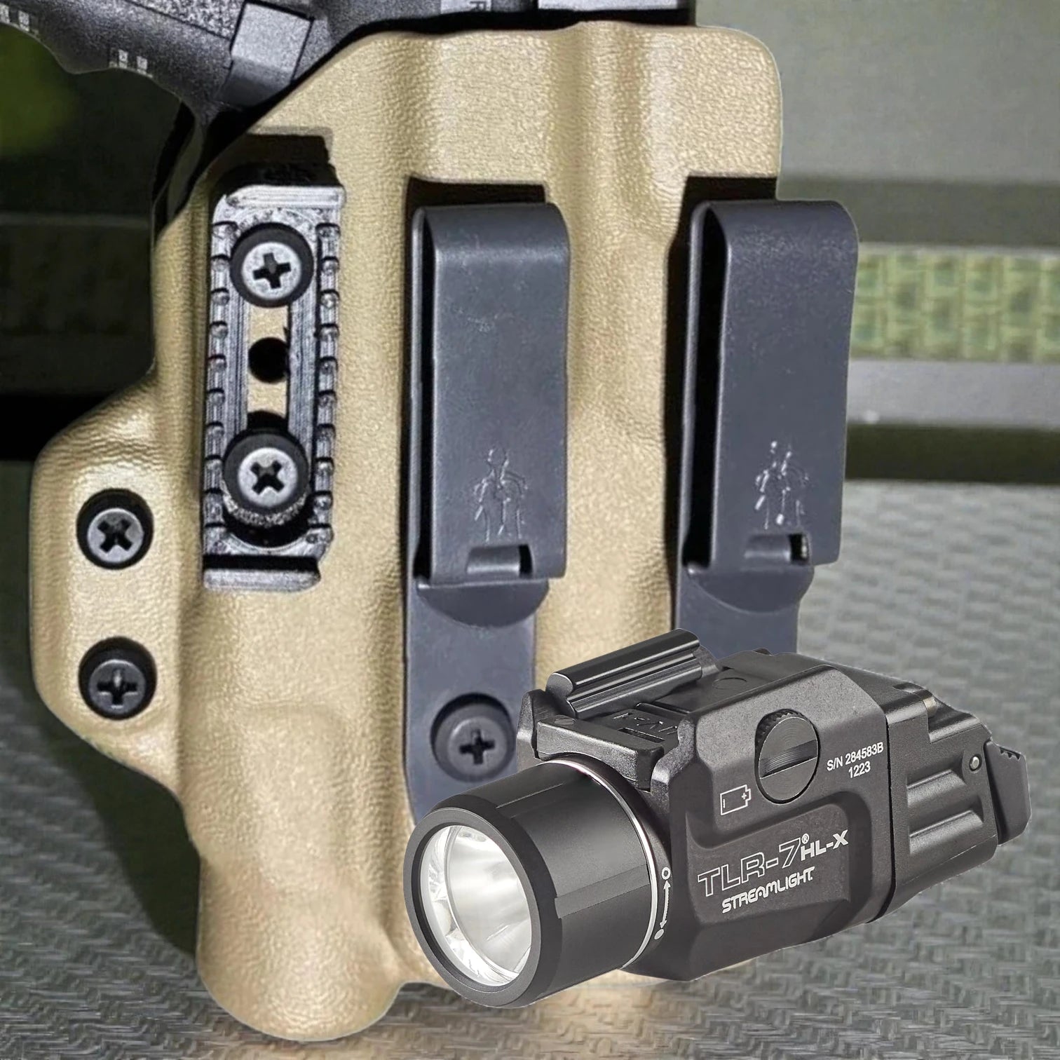 Streamlight TLR7 HL-X StealthKydex AIGIS kydex holster 