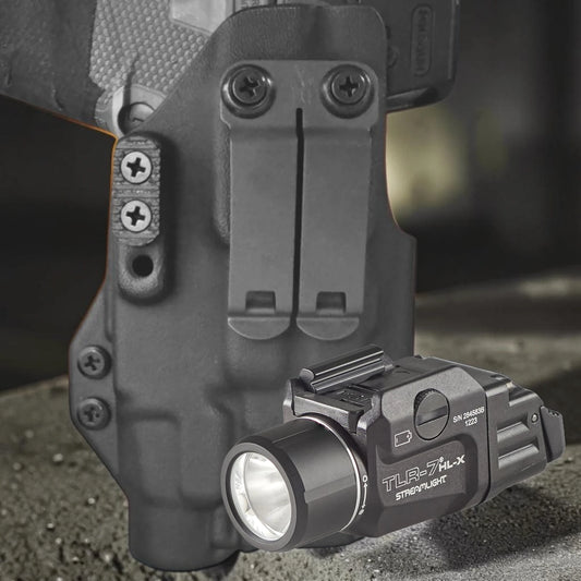 Kydex holster with Streamlight TLR7 HL-X StealthKydex Próta kydex holster, Streamlight TLR7 HL-X kydex holster, TLR7 HL-X kydex holster, best EDC TLR7 HL-X kydex holster, best kydex holster for TLR7 HL-X 