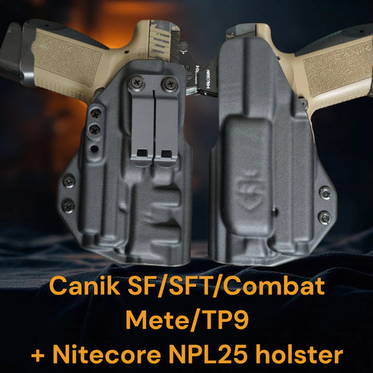 NiteCore NPL25 - CANIK SF/SFT/Combat Holster - StealthKydex Próta AIWB/IWB Kydex  | Fit to Conceal – Built to Perform