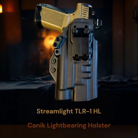 Streamlight TLR-1 HL - LIGHTBEARING HOLSTER for CANIK Mete & TP9 options Full Size & Compact Sizes – StealthKydex Próta AIWB/IWB Kydex | Fit to Conceal – Built to Perform