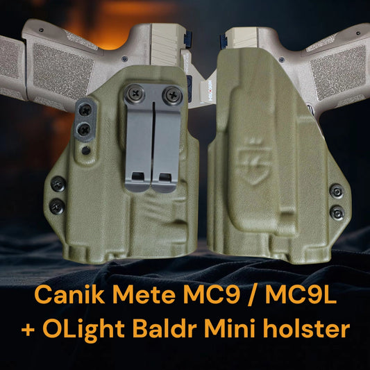 OLight Baldr mini - CANIK METE MC9 & MC9L Holster - StealthKydex Próta AIWB/IWB Kydex  | Fit to Conceal – Built to Perform