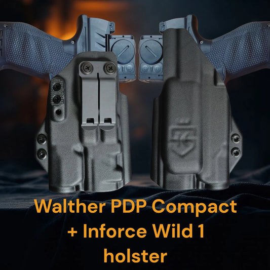 Walther PDP Compact + Inforce Wild 1 Holster - StealthKydex Próta AIWB/IWB Kydex  | Fit to Conceal – Built to Perform