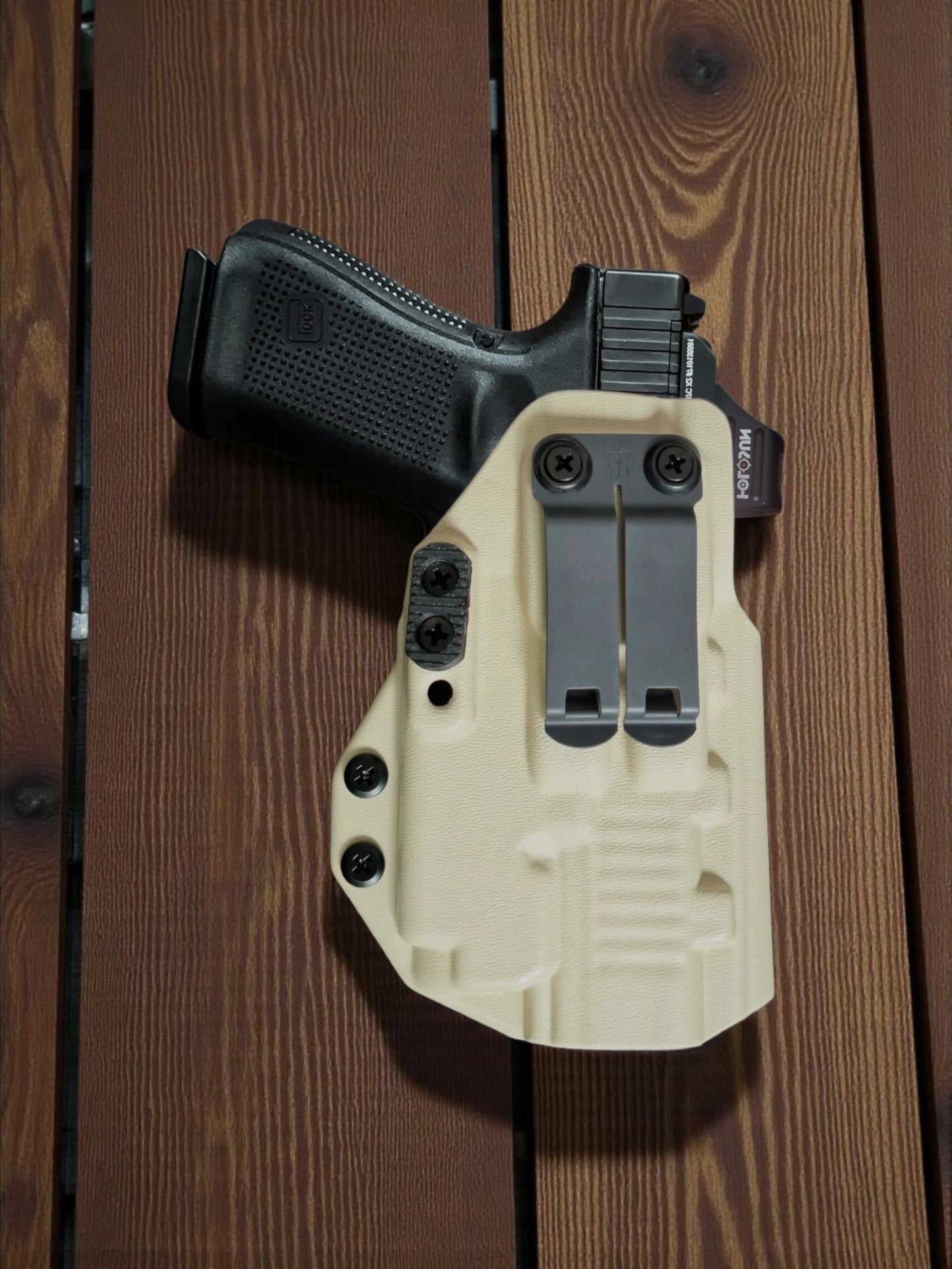 Glock 19 - 23 - 45 + Nitecore NPL25GL Lightbearing Holster – StealthKydex Próta AIWB/IWB Kydex | Fit to Conceal – Built to Perform